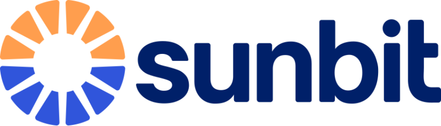 Logotipo de Sunbit que representa la marca de servicios financieros.